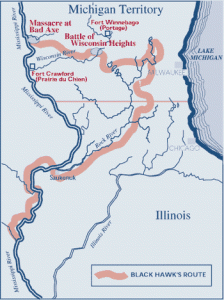 Route of Black Hawks Army