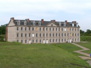 Barracks at Fort Wayne in Detroit, Michigan. Currently being used as a museum by the Detroit Recreation Department, The Historic Fort Wayne Coalition, the Friends of Fort Wayne, and the Detroit Historical Society.