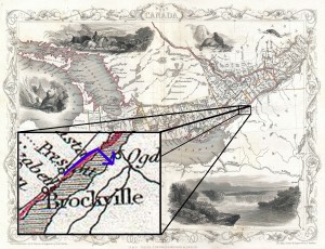 Origin photo: 1850 Tallis Map of West Canada or Ontario ( includes Great Lakes ) - Geographicus - WestCanada-tallis-1850.jpg  Edited by: Lucas Catron